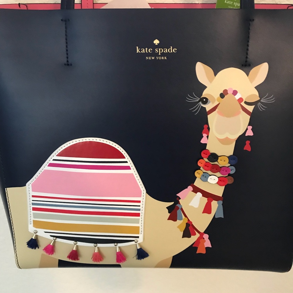NWT KATE SPADE CAMEL LUVVIE SPICE THINGS UP TOTE - Picture 3 of 8